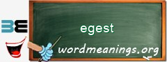 WordMeaning blackboard for egest